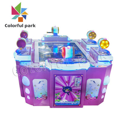 Máquina de juego de fichas de Arcade Kids del boleto de lotería de la diversión de 55 de la pulgada 6 Niño-padres de los jugadores