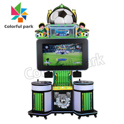 Máquina de juego feliz de fichas de arcada del fútbol del boleto del niño del campeonato de Worldcup del fútbol interior del rescate