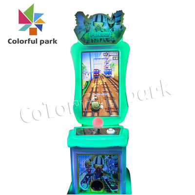 Plástico de la edición de lujo 380V de las máquinas de juego de la diversión de Parkour del subterráneo