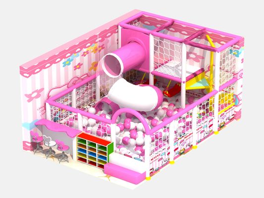 Área del juego suave de los niños de la casa del caramelo, estructuras interiores del juego de la espuma de la grieta anti