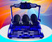 VR de acrílico Arcade Machine, 3 silla de los asientos 9d Vr con las palancas de mando fuertes