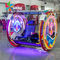 Empujador Arcade Machine de la moneda del teatro coche feliz giratorio del oscilación de la silla del coche de Leba de la rueda de 360 grados