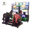 Máquina de juego simulada análoga moderna de la carrera de caballos con la máquina de juego del montar a caballo de la pantalla