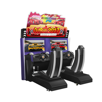 Supere el volante de Arcade Machine de 2 carreras de coches 32 pulgadas de pantalla