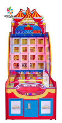 Máquina de videojuego del rescate que empuja al payaso Ball Throwing Machine de la moneda