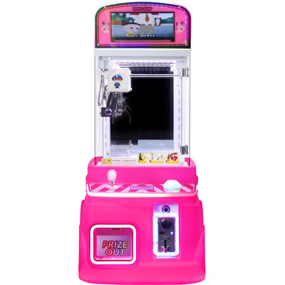 Mini Arcade Mini Claw Machine Pink With Display Screen Coin-operated Toy Vending Machine