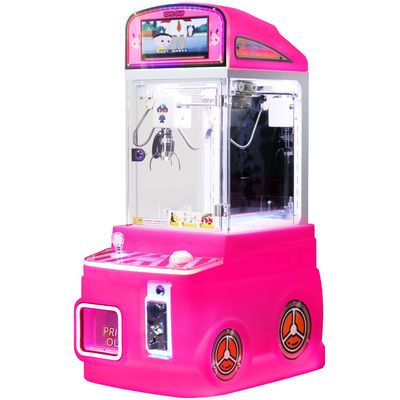 Mini Arcade Mini Claw Machine Pink With Display Screen Coin-operated Toy Vending Machine