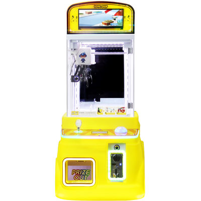 Yellow Mini Claw Machine Automatic Vending Machine Plush Toy Children's Arcade Machine