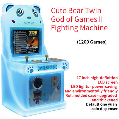 Máquina de juego de arcade para dos jugadores de 19 pulgadas con juego de máquinas de lucha de God of Games operado con monedas