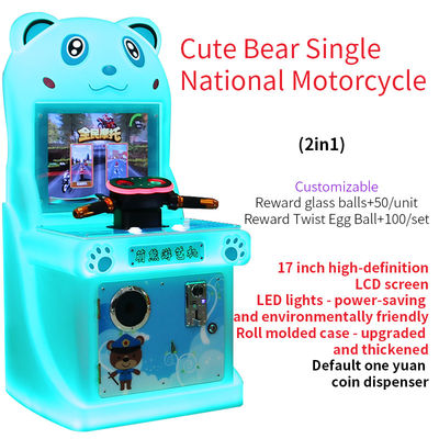 juego de arcade de carreras de máquinas de gabinete de la máquina de la moneda Mall National Motorcycle Single Racing Game