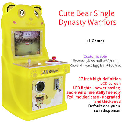 Mini Cute Bear Juego de arcade con monedas Juego de joystick divertido