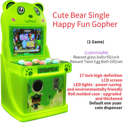 Máquina de juego de videojuegos arcade con un solo jugador y accionada por monedas