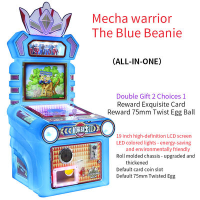 Gestión de monedas Aventuras de Mech Guerrero Sombrero Azul Pequeño juegos de arcade para niños