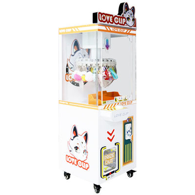 Máquinas de garra arcade para niños en venta, máquina de juego que funciona con monedas, naranja, Starry Love Clip