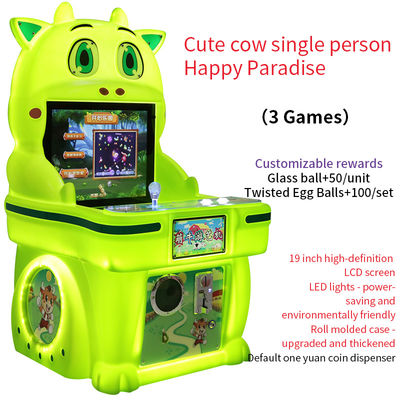 19 pulgadas Cow Cute Single-player operado por monedas Happy Paradise Arcade juego de la máquina