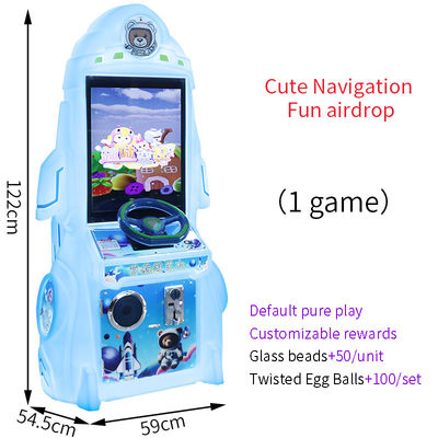 Blue Children's Indoor Entertainment Facilities Máquinas de juegos de arcade operadas con monedas