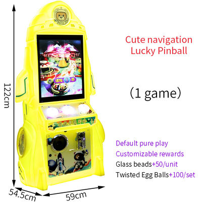 Gabinete de juegos de estilo arcade experiencia amarilla única máquina de juegos de emoción sin fin