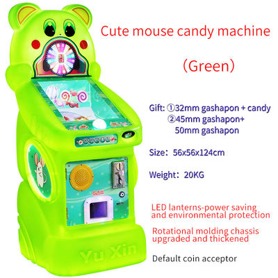 El juego de la máquina de golpes de caramelos de la máquina de juego de arcade Cute Mouse Colorful Candy Dispenser