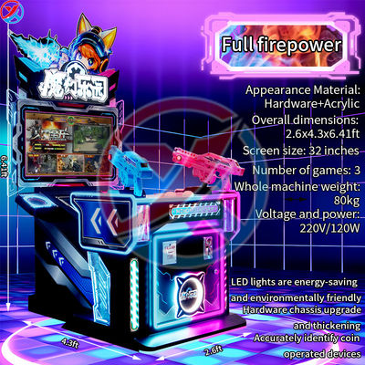 Consola de juegos para niños de dos jugadores con poder de fuego completo, juego de disparos entre padres e hijos
