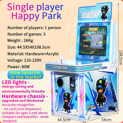 Juego de un solo jugador Happy Amusement Park Juego Arcade Juego Máquina Video Juego Moneda Logística de seguimiento
