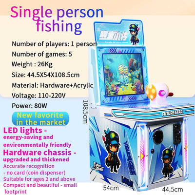 Juego de pesca para un solo jugador Apto para todas las edades Juego de video Moneda registrará hardware de calidad