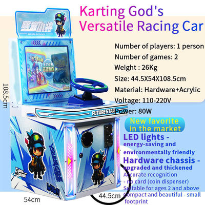 Karting para un solo jugador El versátil coche de carreras del joven maestro Arcade máquina de juegos de videojuegos Moneda Logística de seguimiento
