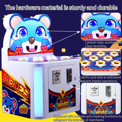Apto para todas las edades máquina de juego con suciedad - resistente a los colores oscuros fácil de mantener máquina de juego con un exterior azul de ensueño ganancia haciendo Whack Un juego de topo para parques de diversiones