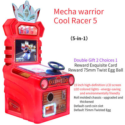 Máquina de juego de carreras para niños de arcade con monedas de 19 pulgadas 220V