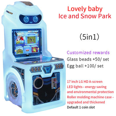 Máquina de juego electrónica de interior de 17 pulgadas, equipo de entretenimiento urbano, máquina de juego para niños
