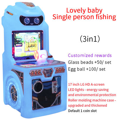 Máquina de juegos de arcade electrónica de un solo jugador con joystick de pesca