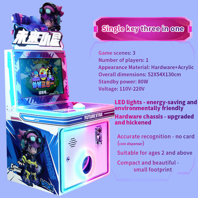 Máquina de juego de botones de arcade para niños con accionamiento de monedas China Fabricante original